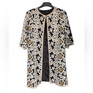 St. John Black and Gold Embroidered Jacket